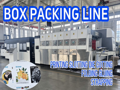 Geaffineerde doos printing die cutting slotting machine doos verpakkingslijn