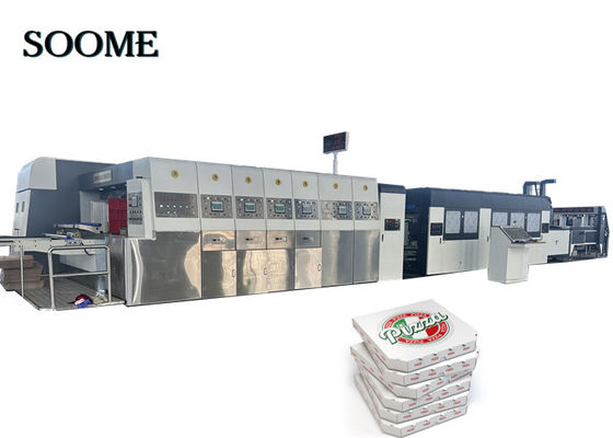 Box maken machine Flexo printer Slotter Die Cutter - 4-kleur printing verpakkingslijn