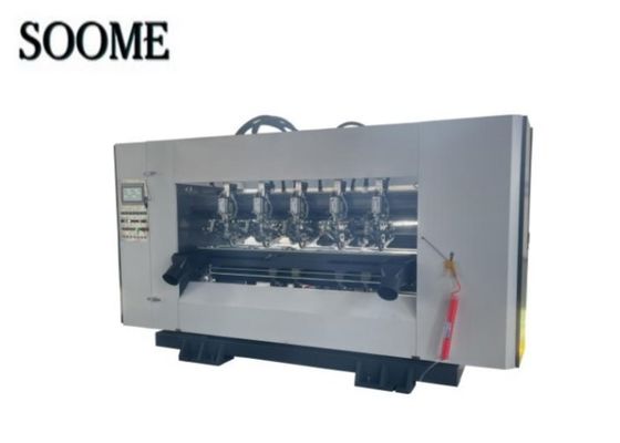 Efficiëntie Thin Blade Slitter Scorer Machine 1800/2200 Model met aangepaste kleur voor het maken van gegolfde dozen