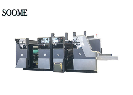 Economisch 1 Kleur golfplaat Flexoprinter Slotter Die Cutter Voor kleine doos Printmaking
