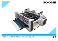 Double Piece Semi Automatic Carton Folder Gluer For Corrugated Box