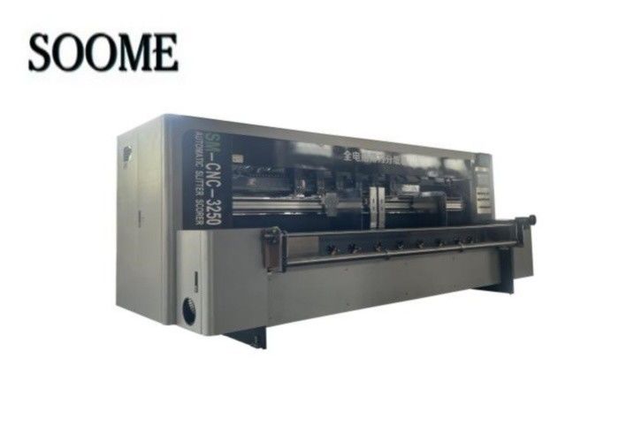 Vol Servo Type Precision Tungsten Steel Blade Slitter Scorer Machine voor het snijden van groot gegolfd karton