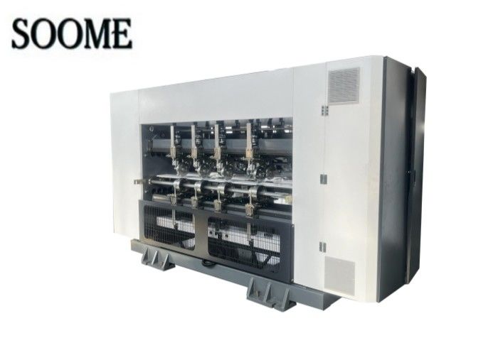 Efficiëntie Thin Blade Slitter Scorer Machine 1800/2200 Model met aangepaste kleur voor het maken van gegolfde dozen