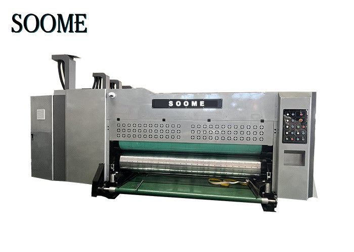 Economisch 1 Kleur golfplaat Flexoprinter Slotter Die Cutter Voor kleine doos Printmaking